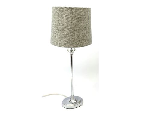 A Florence chrome table lamp, H52cm W20cm D20 cm. - Condition Report 