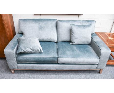 An Alstons "Fairmont" Sofa, duck egg blue, 187cm by 96cm by 96cm