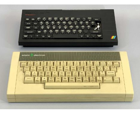 HOME COMPUTERS - Sinclair ZX Spectrum Plus and an Acorn Electron console