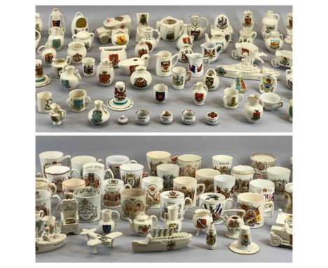 W H GOSS &amp; OTHER CRESTED WARE, an excellent collection, along with good commemorative beakers and mugsCondition Report: -