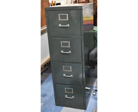 A Vintage Four Drawer Filing Cabinet 