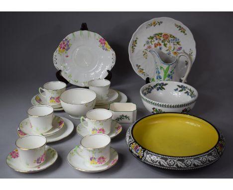 A Collection of Various Ceramics to include Mid 20th Century Floral Pattern Teaset to comprise Teacups, Saucers, Side Plates,