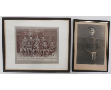 Coldstream Guards Officer's Photographic Portrait By Lafayette black and white studio shot of a Coldstream Guards Field Offic