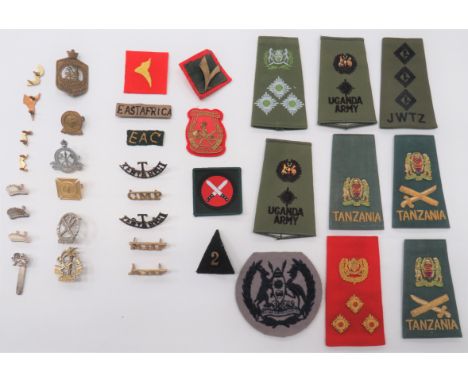 35 x Various African Badgesincluding cast brass Sudan Elec & Mech Engrs ... Brass Tanganyika Veterinary Department ... Brass 