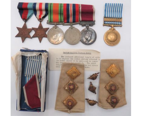 WW2 Medal Group And Regular Army LS & GC Medal Group ASCconsisting 1939-45 Star, France & Germany Star, Defence medal, 1939-4