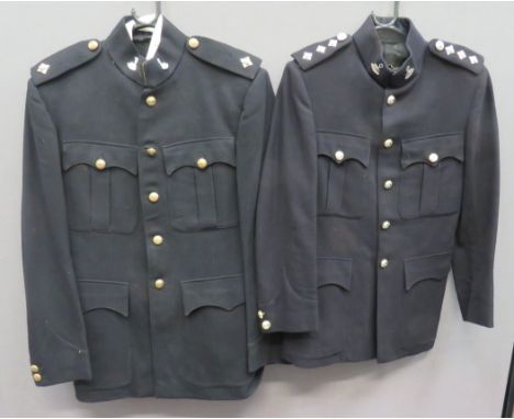 Two Post War Bedfordshire &amp; Hertfordshire Patrol Uniforms consisting black, single breasted, high collar tunic. &nbsp;Ple