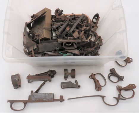 Large Quantity Of Antique Gun Partsincluding Martini trigger guards ... G98 trigger guard and floor plate ... Trigger guards 
