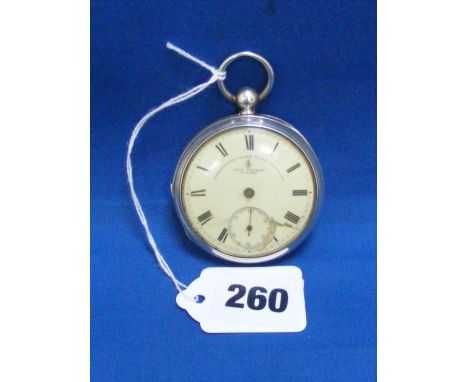 A silver Chronometer pocket watch by John Forrest, maker to the Admiralty, movement marked No. 704385, H/M Birmingham 1910.