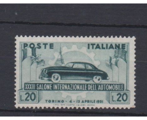 Italy 1951 33rd International Automobile Exhibition SG 781 lightly mounted mint