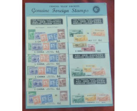 China Genuine Stamp Packets (The Famous "XLCR" Packets) vintage stamps of China, 6d per packet!