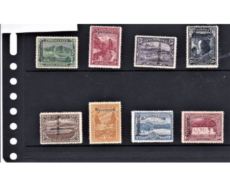 Australia (Tasmania) 1899-1900 Pictorial Issue Specimen Set Perf 14, SG229-236, light mounted mint set, fresh, light toning o