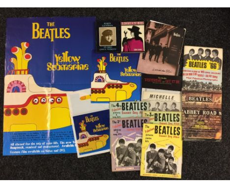 BEATLES - a collection of Beatles related sheet music and ephemera to include the sheet music for Michelle, 'Yesterday and Le