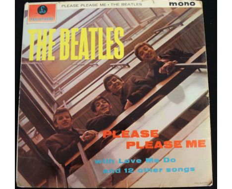 PLEASE PLEASE ME - 2ND MONO - An extremely early version of the album with the rare black and gold Parlophone label. It does 