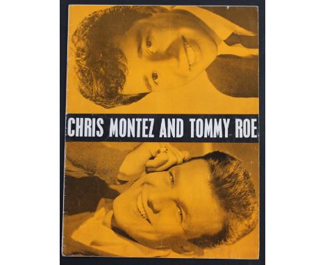 CHRIS MONTEZ & TOMMY ROE PROGRAMME - a 1963 programme for American musicians Chris Montez and Tommy Roe who headlined their f