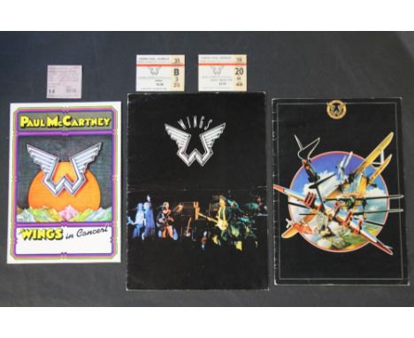 PAUL MCCARTNEY AND WINGS PROGRAMMES - 3 Wings programmes to include a concertina folded programme for the Venus and Mars UK t