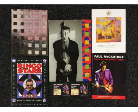PAUL MCCARTNEY PROGRAMMES - a collection of 4 Paul McCartney programmes to include The Paul McCartney World Tour 1989, Paul M