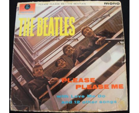 PLEASE PLEASE ME - UK MONO 1ST - A solid 1st UK pressing of the must have debut LP. Parlophone gold/black labels (PMC 1202) w