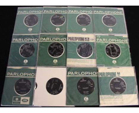 THE BEATLES 7" A lovely lot of 27 x 7" releases, the majority of which are singles. There are 21 Parlophone singles in the R 