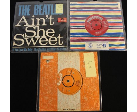 LOVE ME DO/TONY SHERIDAN - Fab selection of 3 x original 7" releases! Titles are Love Me Do (1st UK red label 'Made In Gt. Br