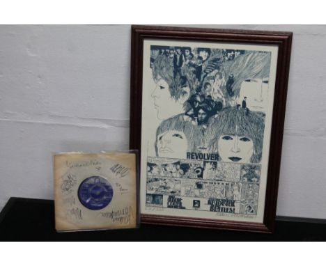 KLAUS VOORMAN - a limited edition print honoring the Grammy Award-winning Revolver album cover signed in pencil by Klaus Voor