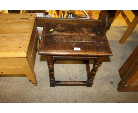 An oak joint stool