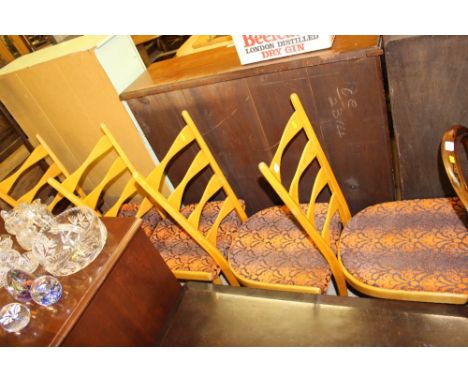 For 1960's ladder back dining chairs