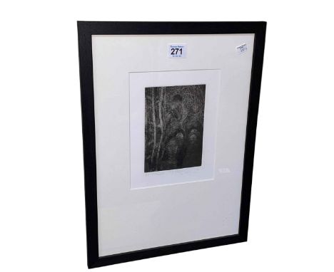 Tom McGuinness, Travelling the Return, framed print, signed and dated 86, 42cm by 31cm, including frame.