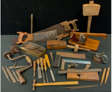 Tools - mainly joinery, Spear and Jackson saw, planes, Stanley guillotine, carving tools;  etc 