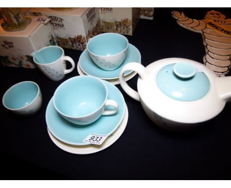 POOLE TEA SERVICE. Poole 1970s couples tea service