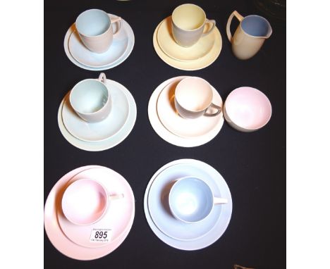 POOLE TEA SET. Poole pottery tea set, twenty pieces