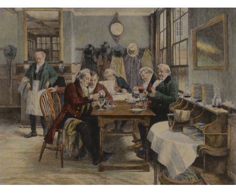 William Boucher (d.1906) after Walter Dendy Sadler (1854-1923), Toddy At The Cheshire Cheese, Published L.H. Lefevre, London 