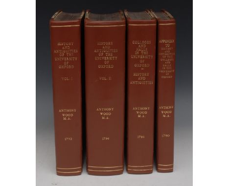 Oxford University - Wood (Antony, M.A.), The History and Antiquities of The Colleges and Halls In The University of Oxford: N