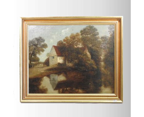 Attributed to Christopher Mark Maskell, 1846-1933, Willy Lott's Cottage, signed with initials, oil on canvas, accompanied by 