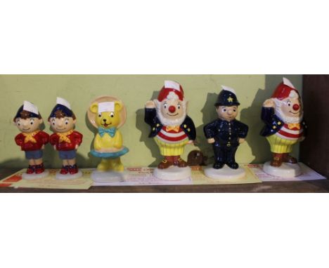 A collection of Wade "Noddy" ceramic figures limited editions with boxes and certificates (6)