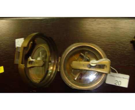 Brass marching compass
