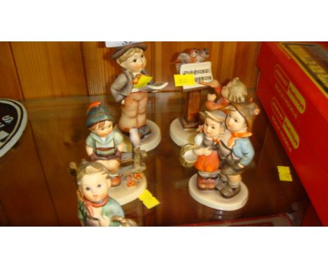 Collection of five Goebel figures