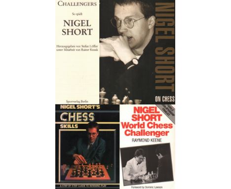Short, N. Konvolut von 8 Büchern und Kleinschriften über Nigel Short meist in englischer Sprache aus der Zeit 1989 - 1993. 8°