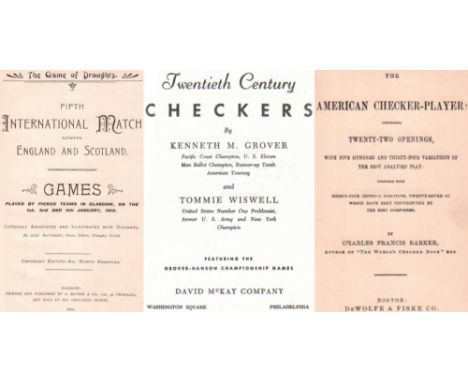 Damespiel - Draughts - Checkers. Battersby, A. The game of draughts. Fifth International Match between England and Scotland. 