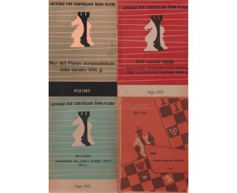Turnierbulletins. Konvolut mit 12 Bulletins aus den 1960er Jahren, die meist vom “Zentralen Schachklub der Lettischen Republi
