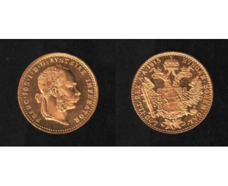 Österreich. Goldmünze (986 / 1000). 1 Dukat. Franz Joseph I., Kaiser von Österreich. Nachprägung einer Münze vom Jahr 1915 au