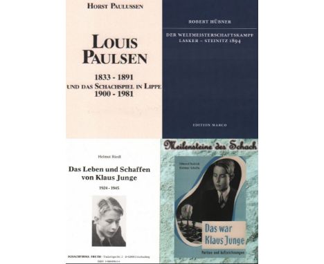 Paulsen. Paulussen, H. Loius Paulsen 1833 - 1891 und das Schachspiel in Lippe 1900 - 1981. Detmold, Topp und Möller, 1982. 8°