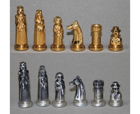 Europa. Deutschland. Scharner, Alban – Juwelier in München. Schachspiel mit Figuren aus Silber. Arbeit nach einer historische