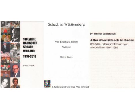 Badischer Schachverband. 100 Jahre Badischer Schachverband e. V. 1910 - 2010. Eine Chronik. Hollfeld, Beyer, 2010. 8°. Mit vi