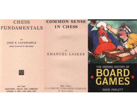 Capablanca, J. R. Chess fundamentals. New York, Harcourt, Brace, und London, Bell, (1934). 8°. Mit 1 Tafel und Diagrammen. 3 