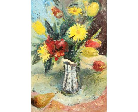 Noel Slaney (Glasgow Girl 1915 - 2000)Gilt framed oil on board, signed'Spring'53cm x 42cmProvenance: T & R Annan, Glasgow, ol