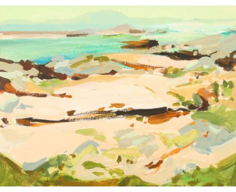 James Harrigan (Scottish born 1937) ARRFramed oil on board, signed'Ayrshire Seascape'40cm x 50cm