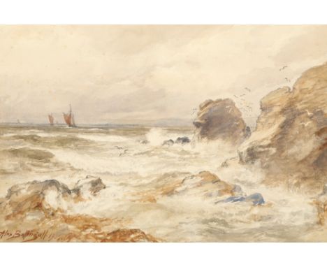 Alexander Ballingall (Scottish 1870-1910)Framed watercolour, signed, dated 1906'Seascape'33cm x 48cm 