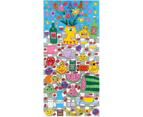 James Rizzi (New York 1950 - New York 2011). The Refrigerator. 1994/2005. Siebdruck. 132 x 63 cm. U. Mitte drucksign. James R
