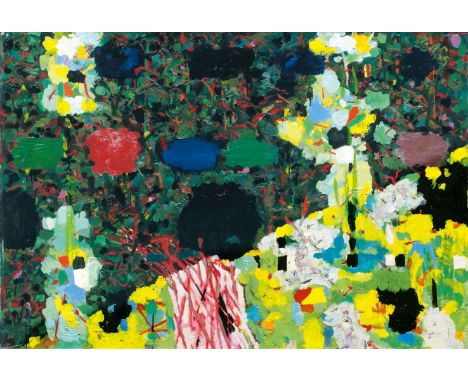 Karl Kluth (Halle/Saale 1898 - Hamburg 1972). Val sans Retour. 1963. Öl/Hartfaser. 100 x 140 cm. Verso betitelt und Werknr. K