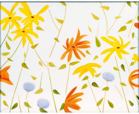 Alex Katz (New York 1927). Summer Flowers 2. 2017. Archivpigmenttinte. 56,5 x 71 cm. L. u. sign. Alex Katz und num. 84/100, v